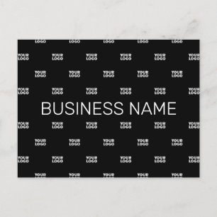 Carte Postale Motif de logo ou de design moderne avec n'importe 