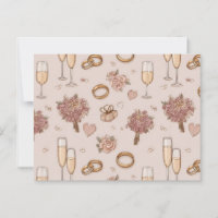 Motif de mariage romantique sans couture