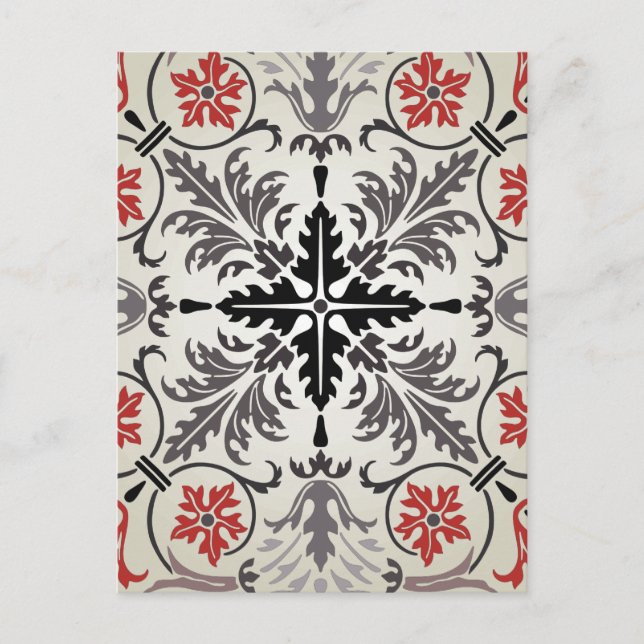 Carte Postale motif de marqueterie (Devant)
