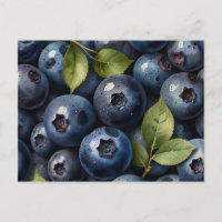 Motif de myrtilles à l'aquarelle éparses