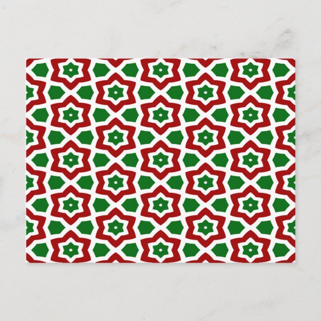 Carte Postale Motif de Noël (Devant)