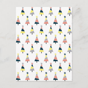 Carte Postale Motif de Noël coloré