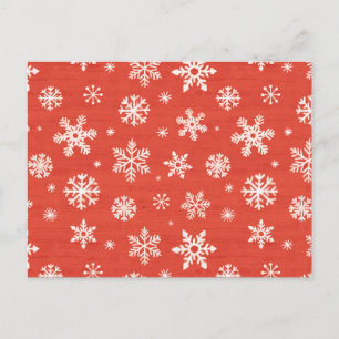 Carte Postale Motif de Noël Snowflake