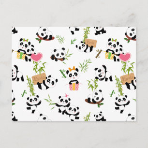 Carte Postale Motif de Panda