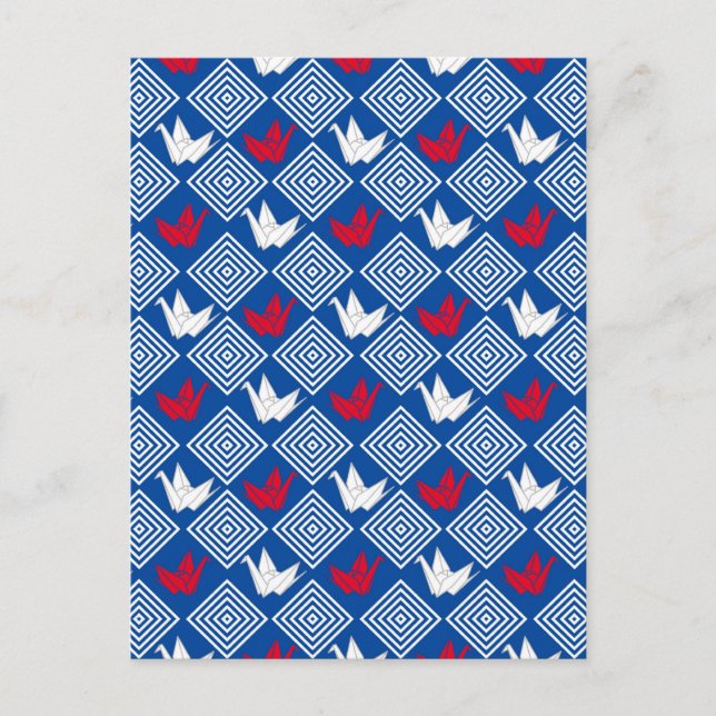 Carte Postale Motif de Peace Orizuru (Devant)