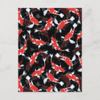 Motif de poisson Red Koi