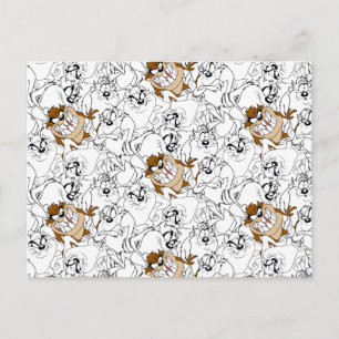 Carte Postale MOTIF de pop couleur d'art en ligne TAZ™