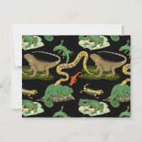 Motif de reptiles, lézards et amphibiens