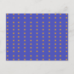 Carte Postale Motif de soleil jaune