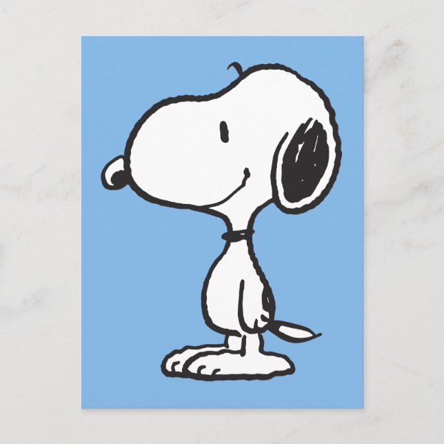 Carte Postale Motif de sourire de Snoopy Rire Rire (Devant)