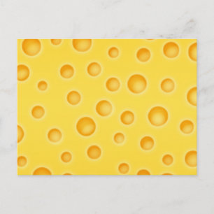 Carte Postale Motif de texture au fromage suisse
