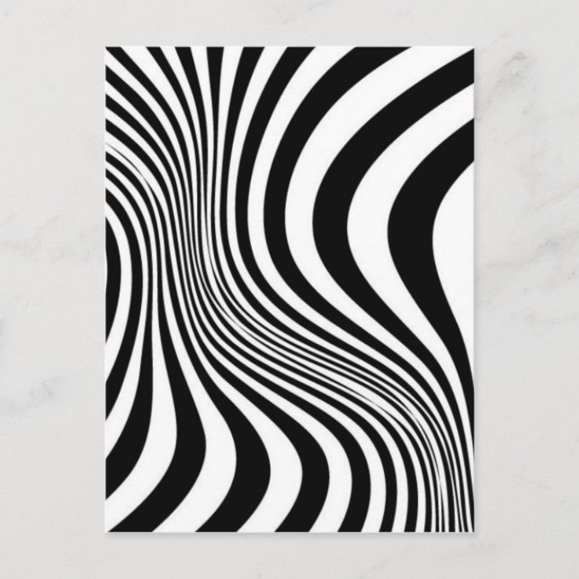 Carte Postale Motif de texture d'impression de peau de zèbre (Devant)