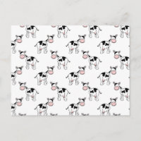 Motif de vache noir et blanc.