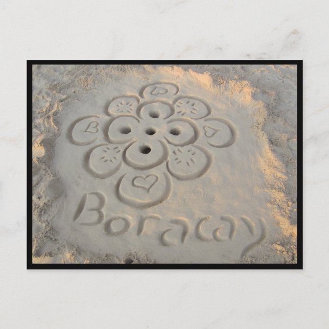 Carte Postale motif des sables de boracay (Devant)