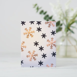 Carte Postale Motif d'hiver 12