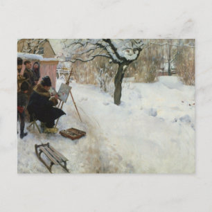 Carte Postale Motif d'hiver Åsögatan