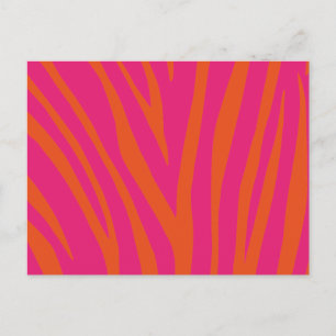 Carte Postale Motif d'impression moderne Zebra