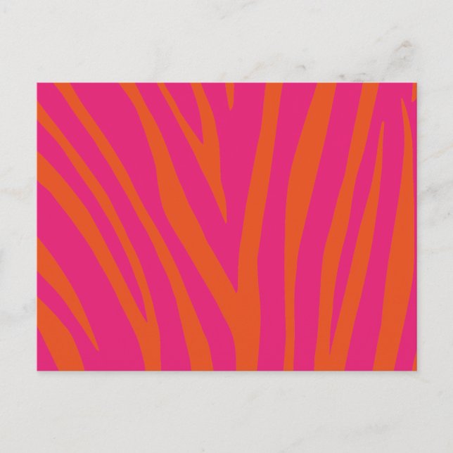 Carte Postale Motif d'impression moderne Zebra (Devant)