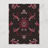 Motif d'ornement floral en damas de Bourgogne
