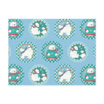 Motif d'ours polaires - Vacances d'hiver mignonnes