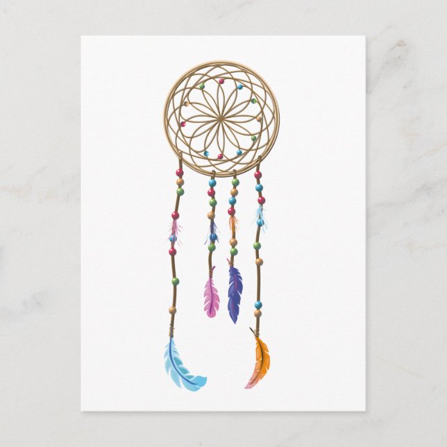 Carte Postale Motif Dreamcatcher (Devant)