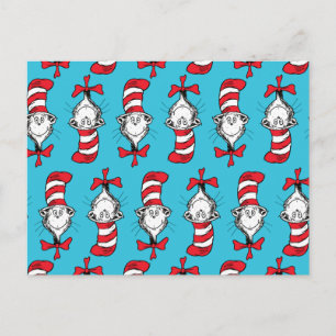 Carte Postale Motif du Chat dans le Chapeau