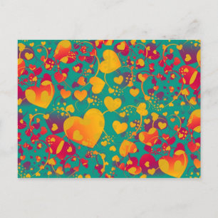 CARTE POSTALE MOTIF DU COEUR ART 9