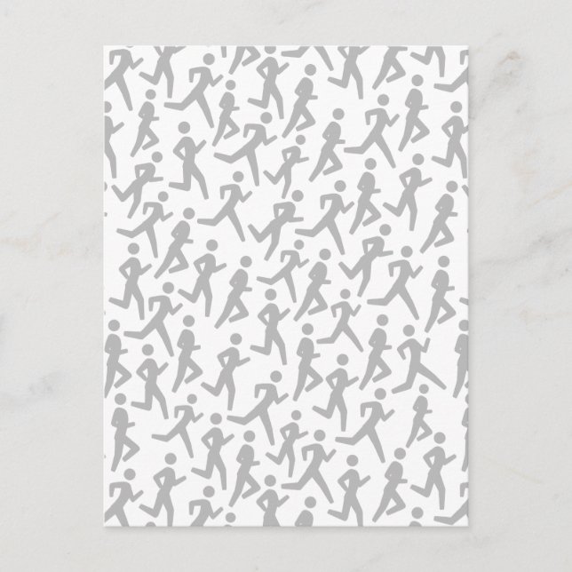 Carte Postale Motif du coureur (Devant)