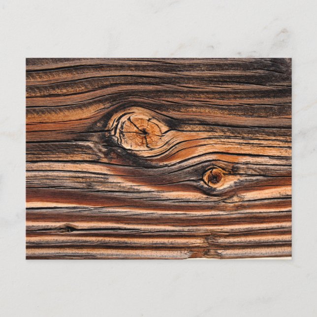Carte Postale Motif du grain de bois (Devant)