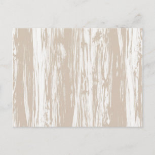 Carte Postale Motif en bois de chauffe - tan taupe et blanc