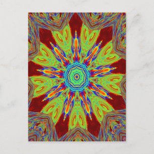 Carte Postale Motif ethnique d'Asie africaine