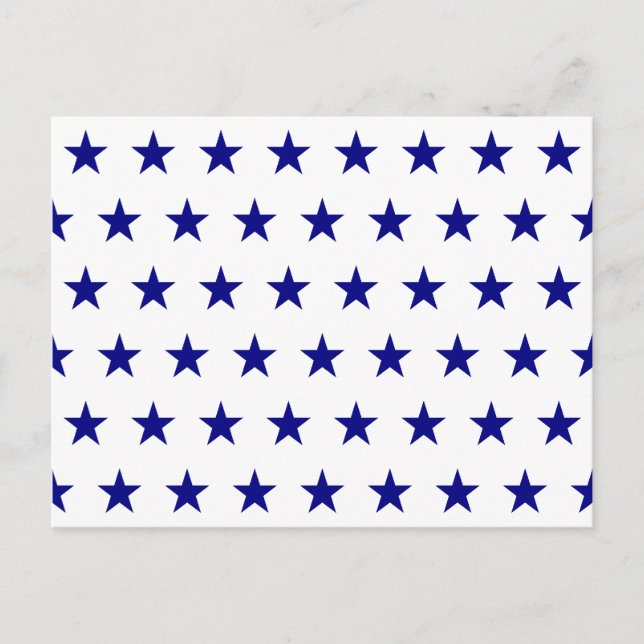 Carte Postale Motif étoilé de la marine (Devant)