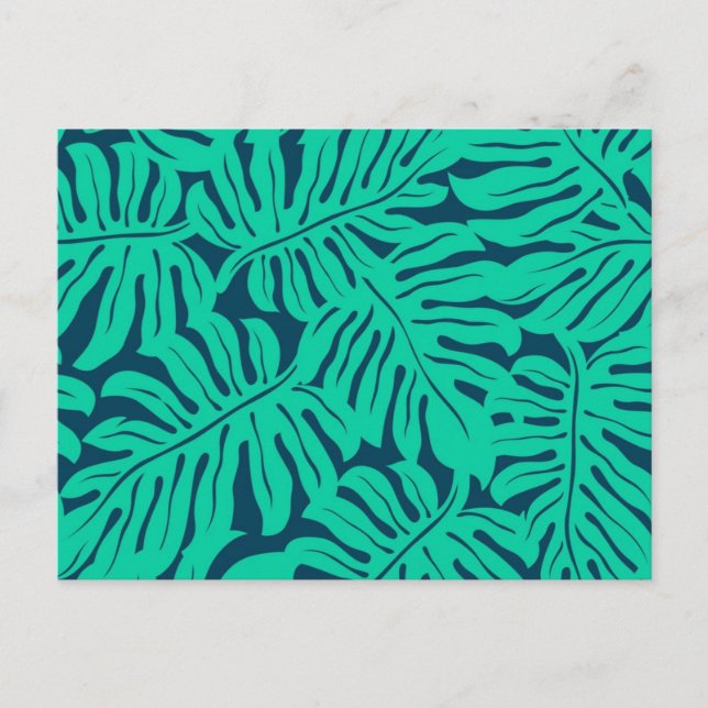 Carte Postale motif feuille (Devant)
