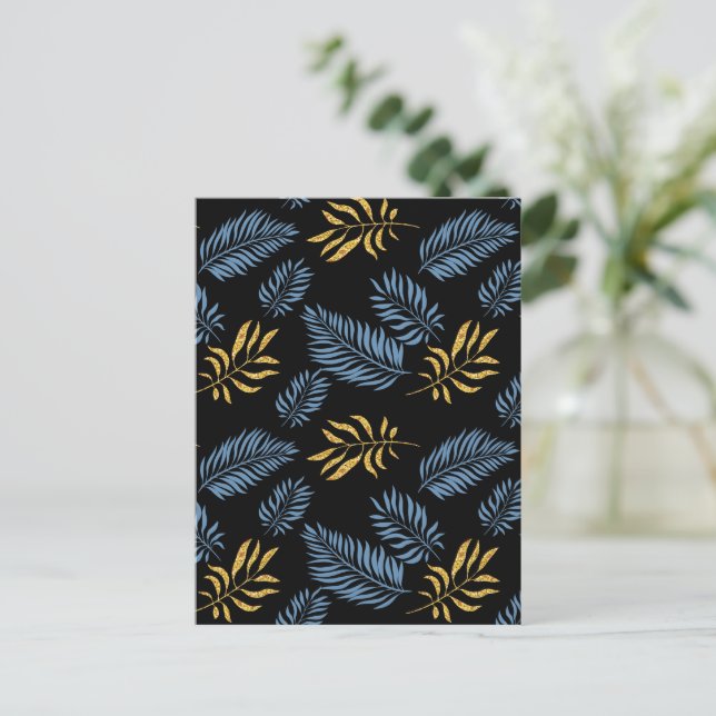 Carte Postale Motif feuille 17 (Debout devant)