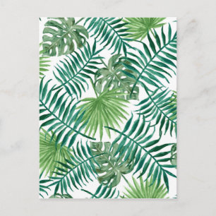 Carte Postale Motif Feuille tropical