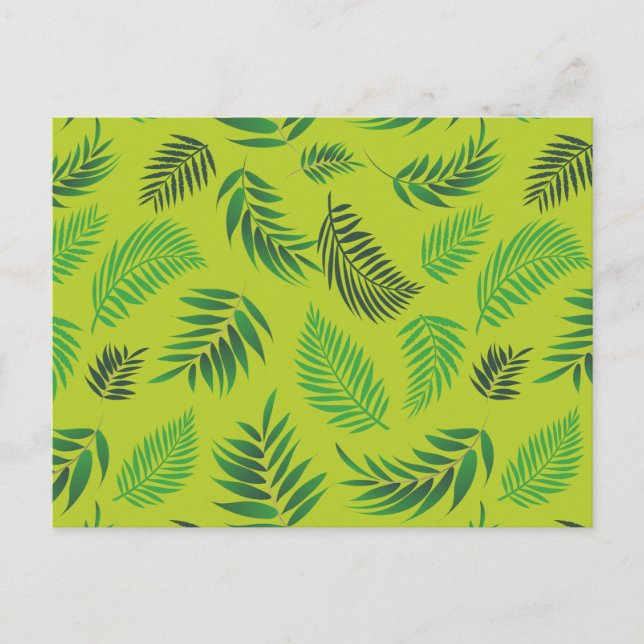 Carte Postale Motif Feuille tropical 12 (Devant)