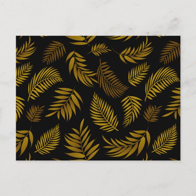 Carte Postale Motif Feuille tropical 14 (Devant)