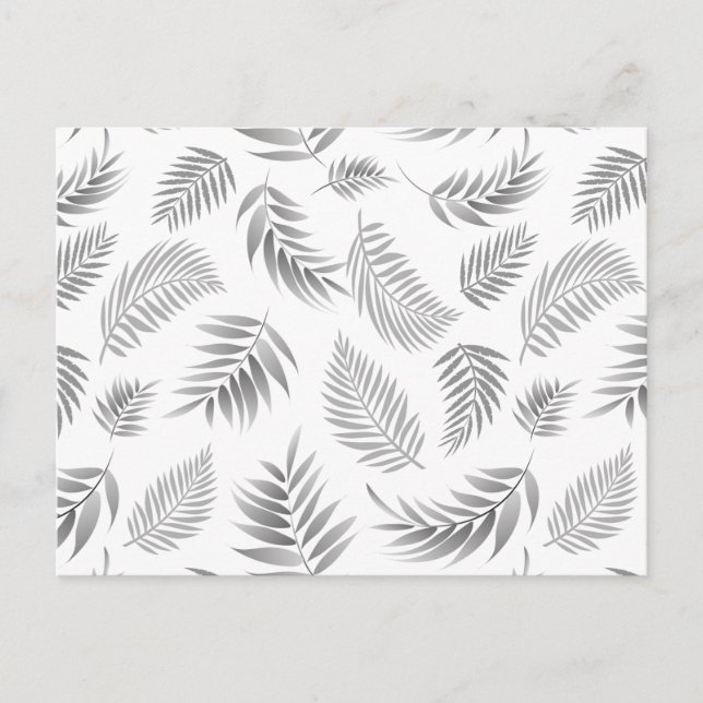 Carte Postale Motif Feuille tropical 3 (Devant)