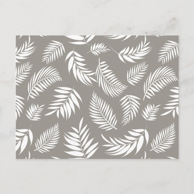 Carte Postale Motif Feuille tropical 9 (Devant)