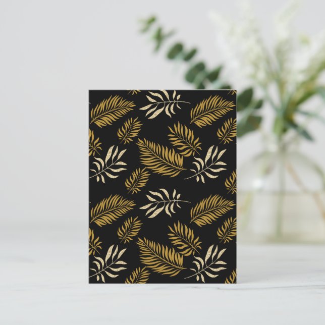 Carte Postale Motif Feuilles 16 (Debout devant)