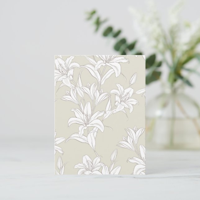 Carte Postale Motif Fleurs 9 (Debout devant)