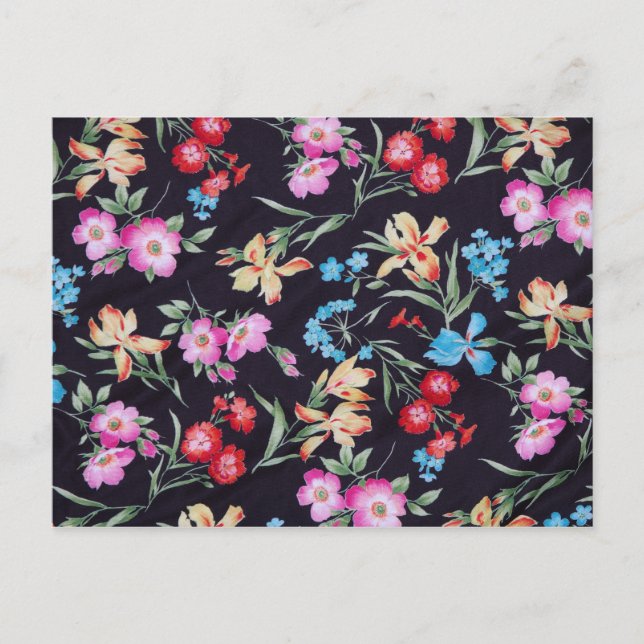 Carte Postale motif floral Abstrait (Devant)