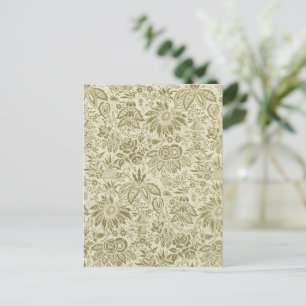 Carte Postale Motif floral Antique Damask Paisley