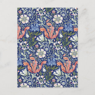 Carte Postale Motif Floral Art Nouveau William Morris Compton