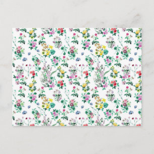 Carte Postale Motif floral léger