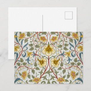 Carte Postale Motif floral Narcisse de William Morris