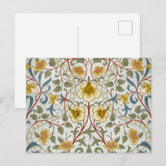 Carte Postale Motif floral Narcisse de William Morris