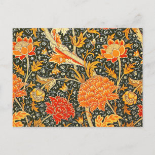 Carte Postale Motif floral vintage William Morris Cray