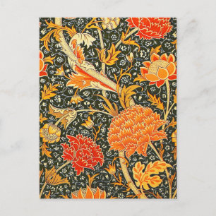 Carte Postale Motif floral vintage William Morris Cray