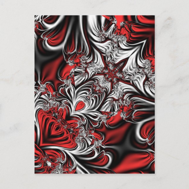Carte Postale motif fractal (Devant)